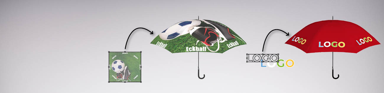 Regenschirme bedrucken