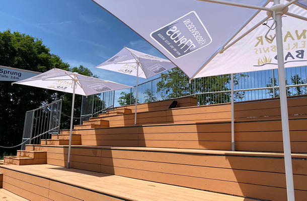 Sonnenschirm für Bad