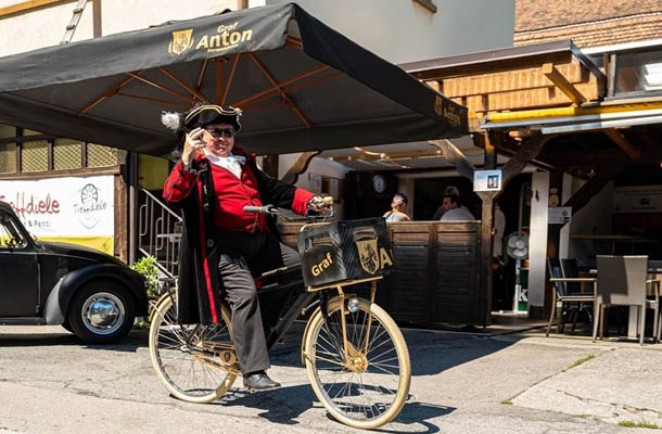 Sonnenschirm mit Logo