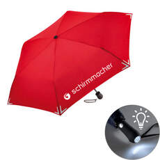 Schirm mit LED-Leuchtknopf Schirm mit LED-Leuchtknopf